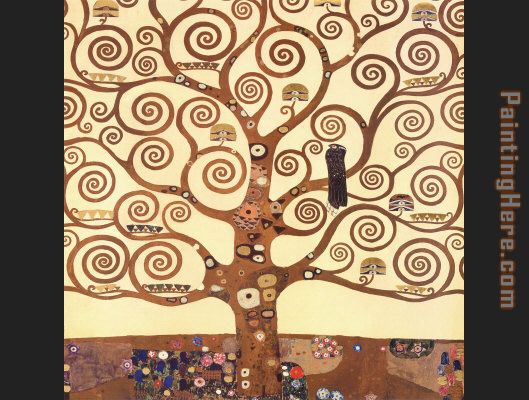 The Tree of Life Stoclet Frieze painting - Gustav Klimt The Tree of Life Stoclet Frieze art painting
